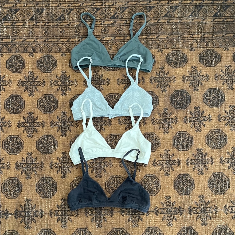 Skims Cotton Tringle Bras (4)